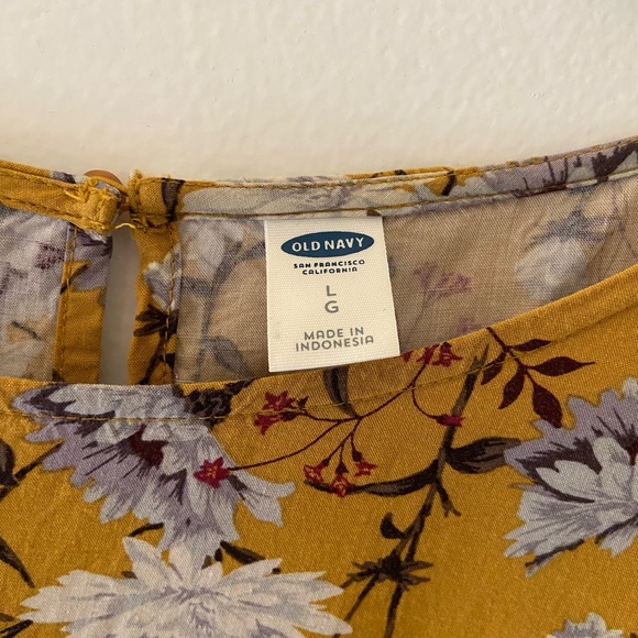 ☀️ Old Navy Floral L/S Dress - Size Large ☀️ - Picture 3 of 4